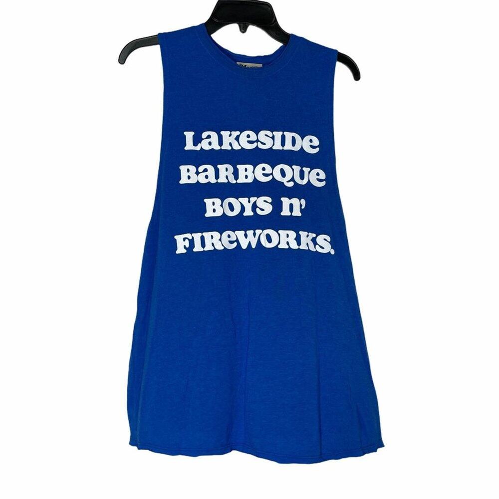 Show Me Your Mumu Mikey Muscle Tank Lakeside Barbeque Small